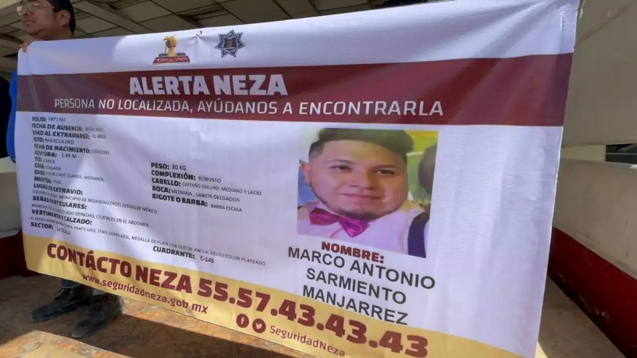 Localizan con vida a Marco Antonio extraviado en Neza