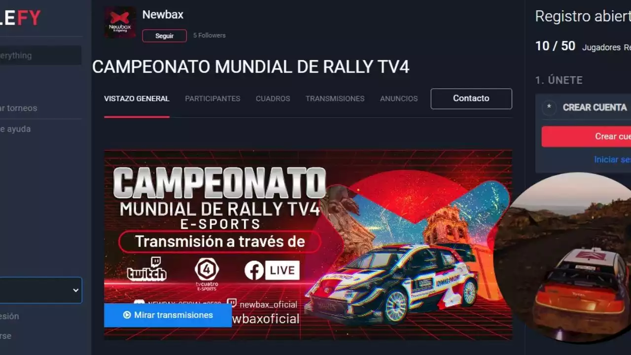 Vive la adrenalina en el Primer Campeonato Mundial Rally TV4 Guanajuato E-Sports