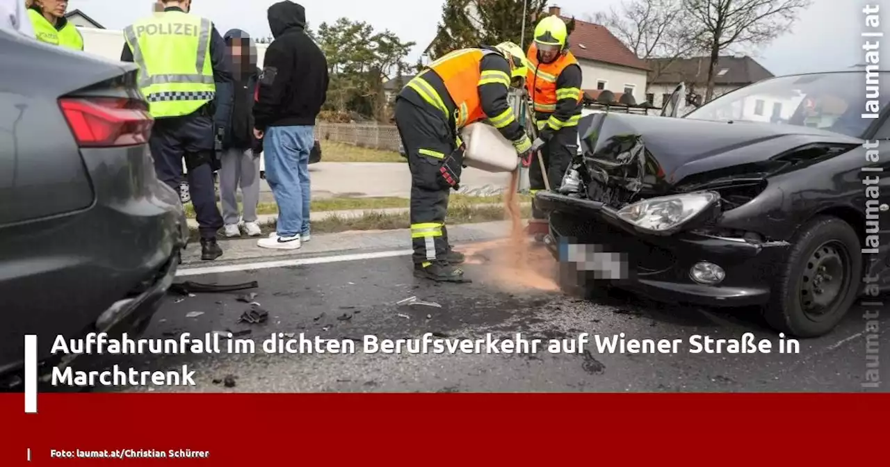 Auffahrunfall im dichten Berufsverkehr auf Wiener Straße in Marchtrenk | laumat|at