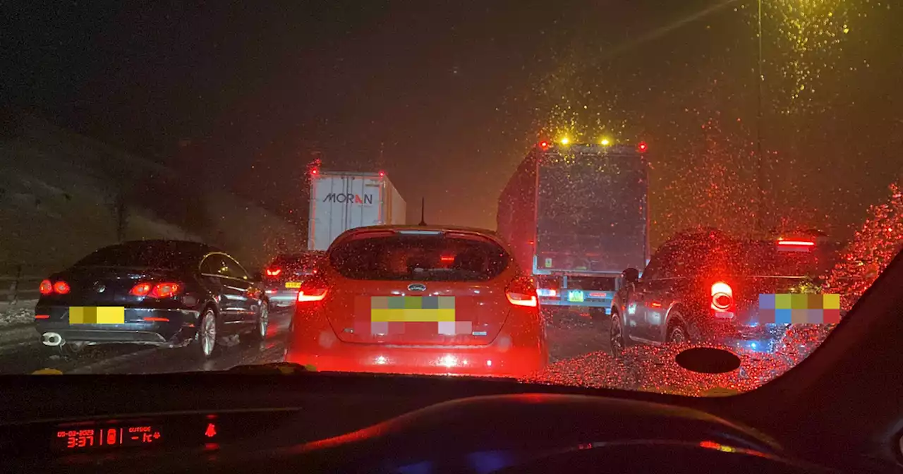 Roads closed and M62 drivers stuck for hours after 'awful blizzard'