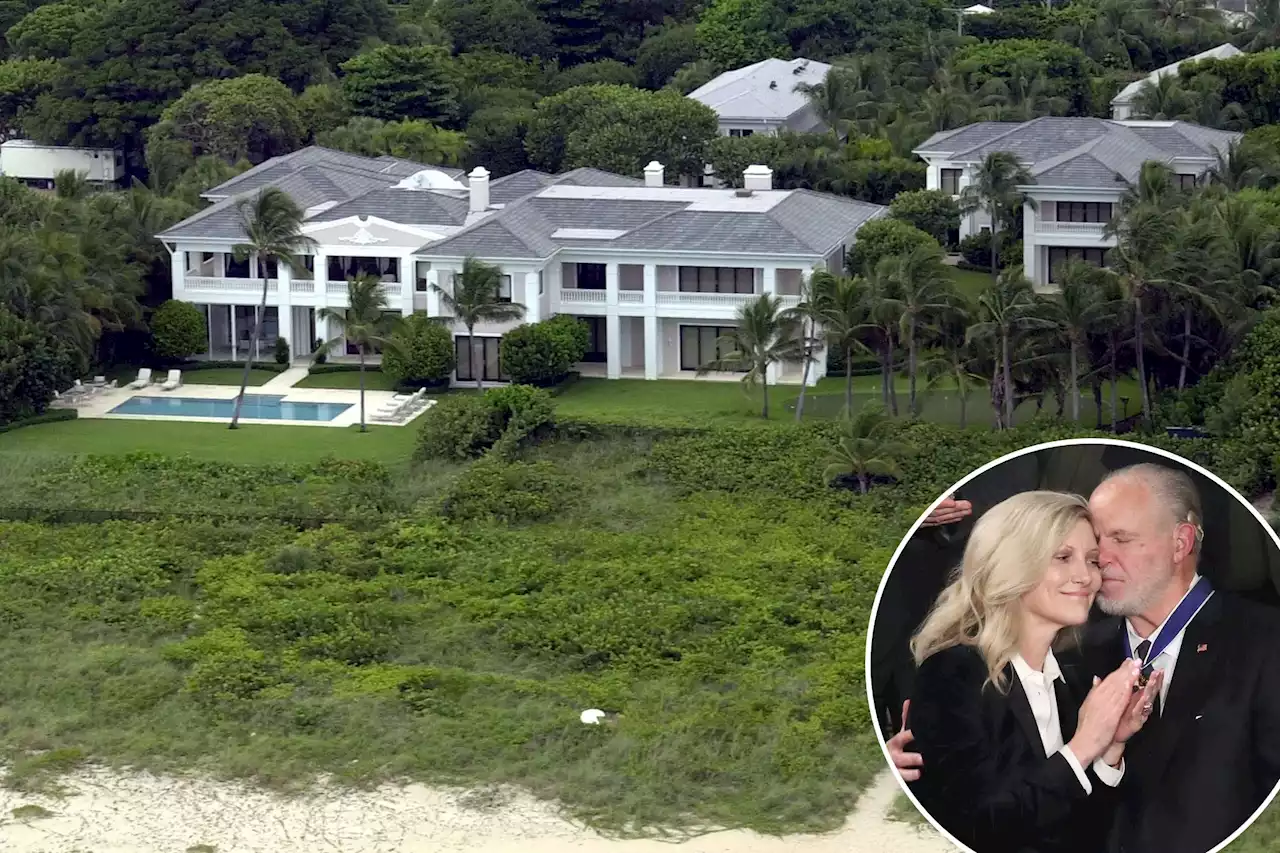 Rush Limbaugh’s wife sells his longtime Palm Beach home for record $155M