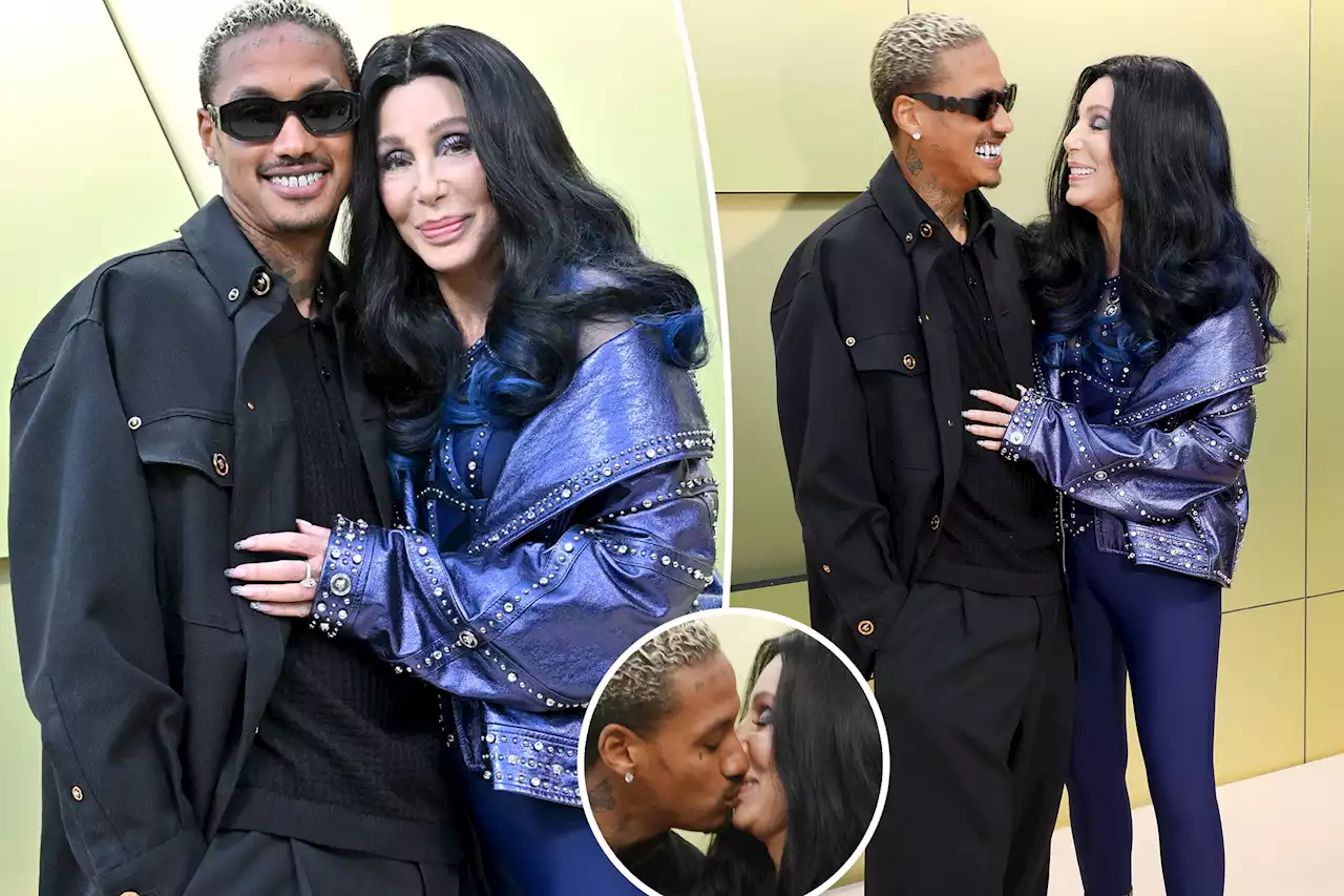 Cher and boyfriend Alexander ‘AE’ Edwards kiss during red carpet debut