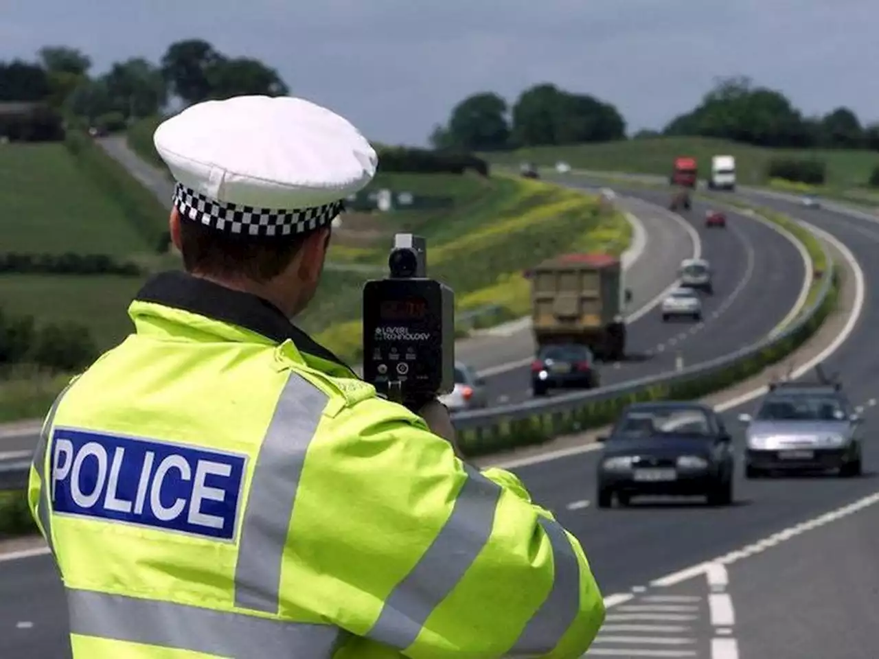 Speed gun warning to drivers in the Oswestry area