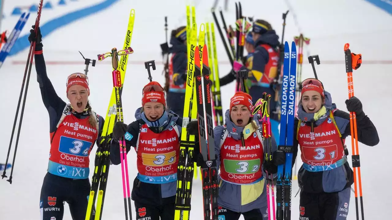 Biathlon: DSV-Staffeln wollen in letzten Rennen aufs Podest