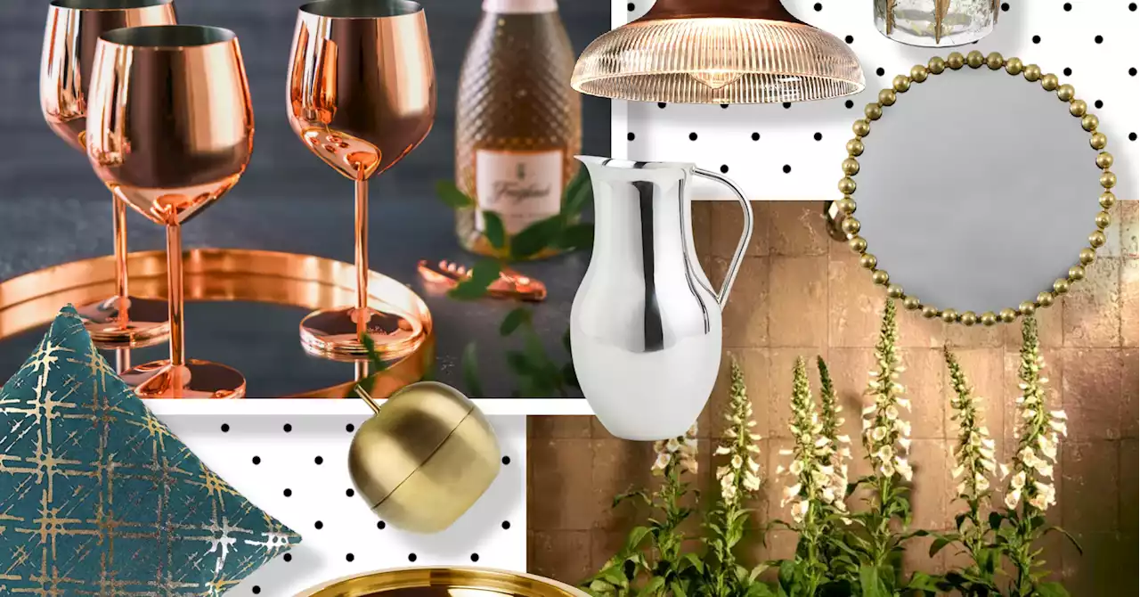 11 metallic home accessories that will give your home a glow-up