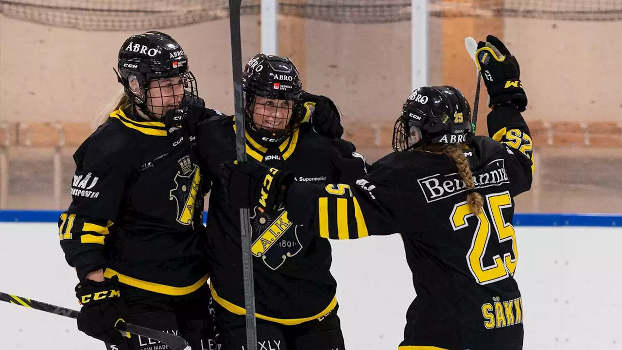 Ishockey: AIK vann målkalas mot Skellefteå när SDHL-kvalet inleddes