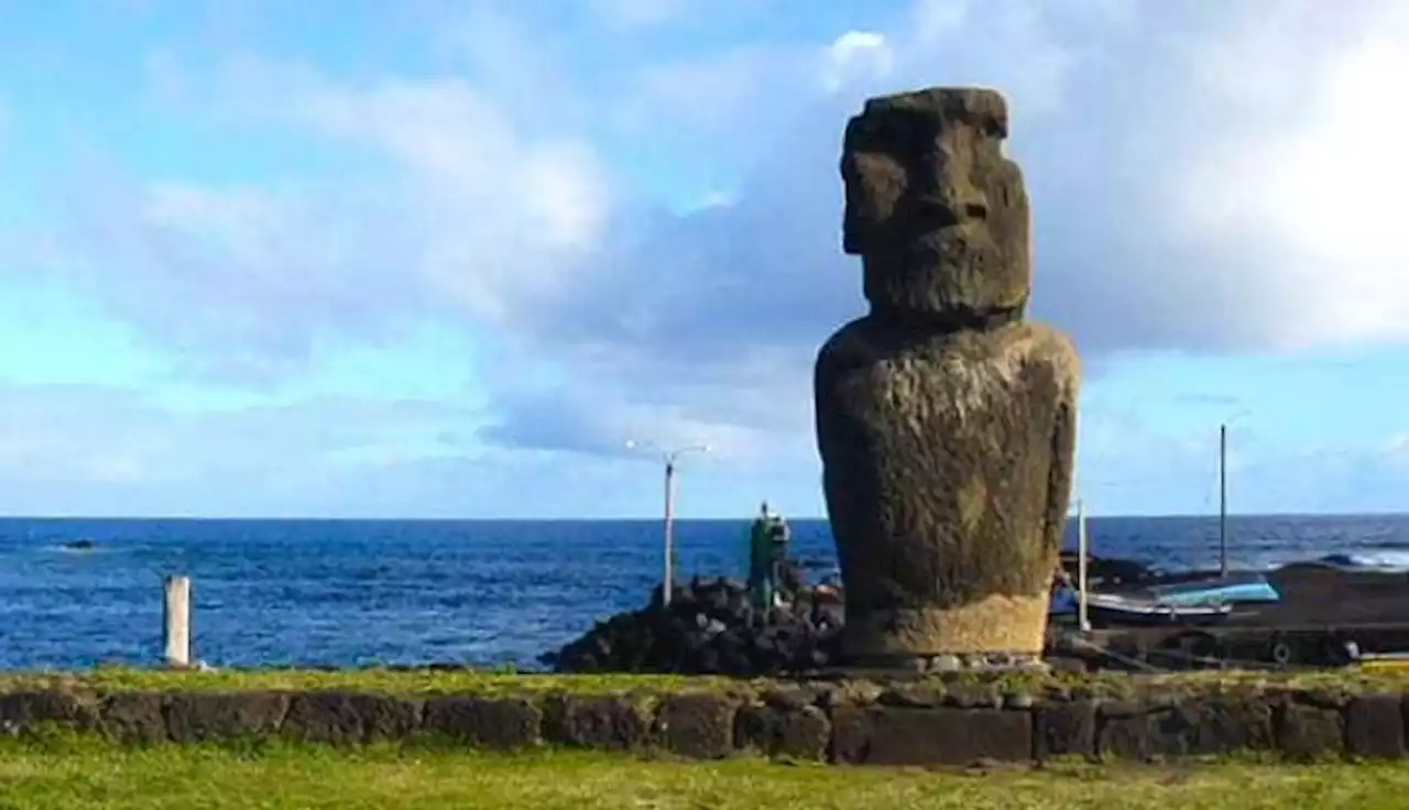 Patung Moai Baru Ditemukan di Dasar Danau Pulau Paskah