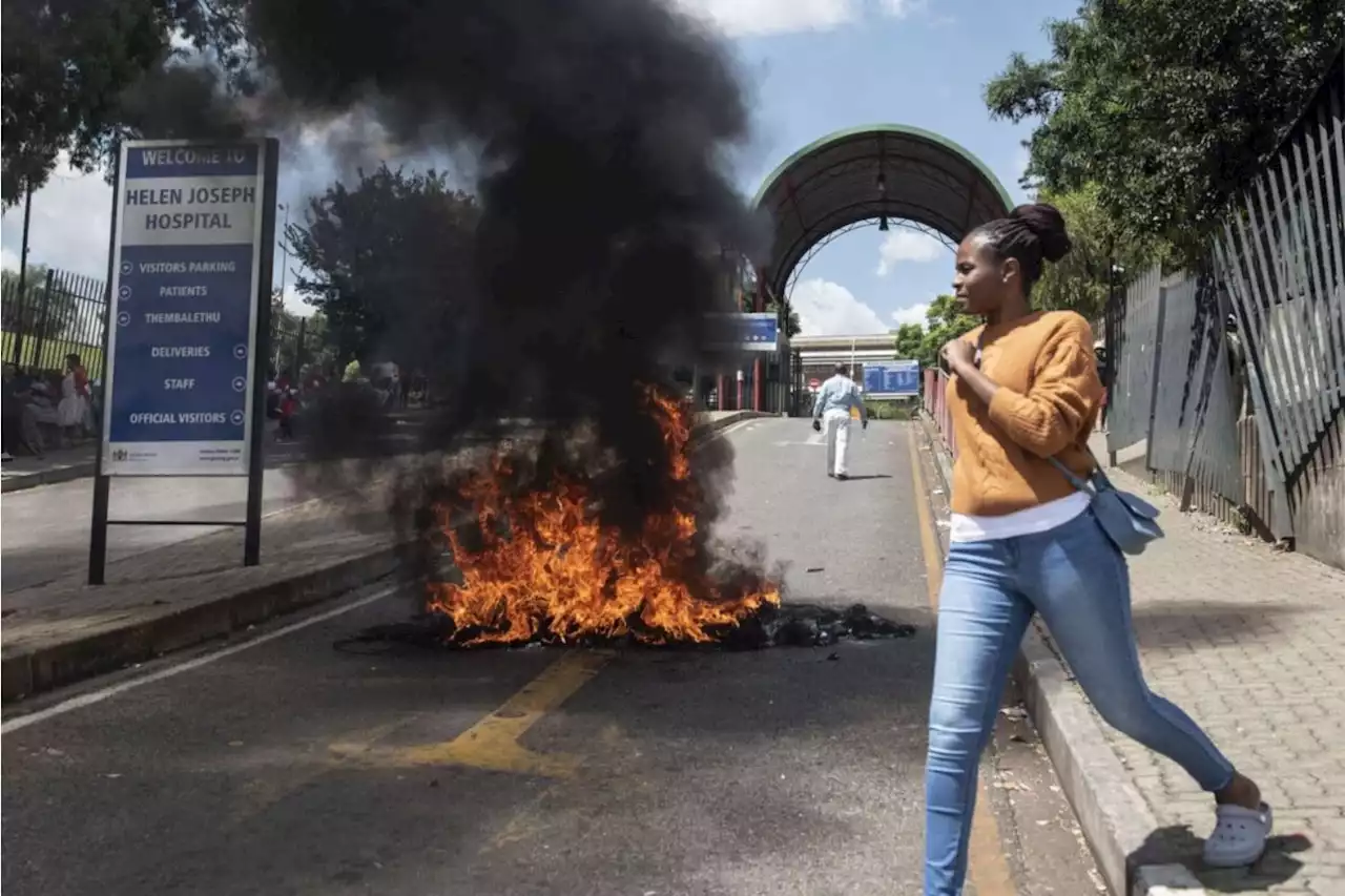 WATCH: Striking Nehawu workers meet their match in Westbury | The Citizen