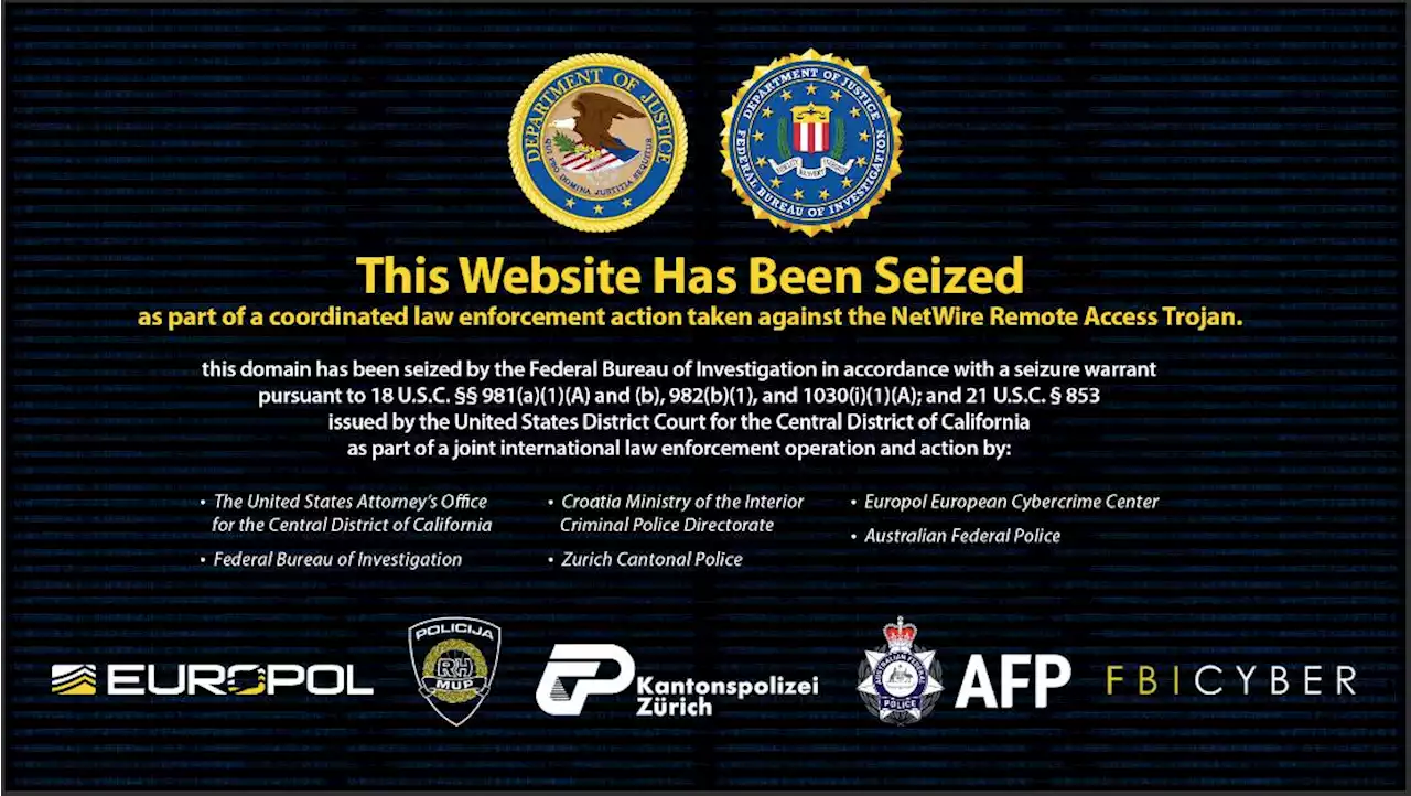 FBI and international cops catch a NetWire RAT