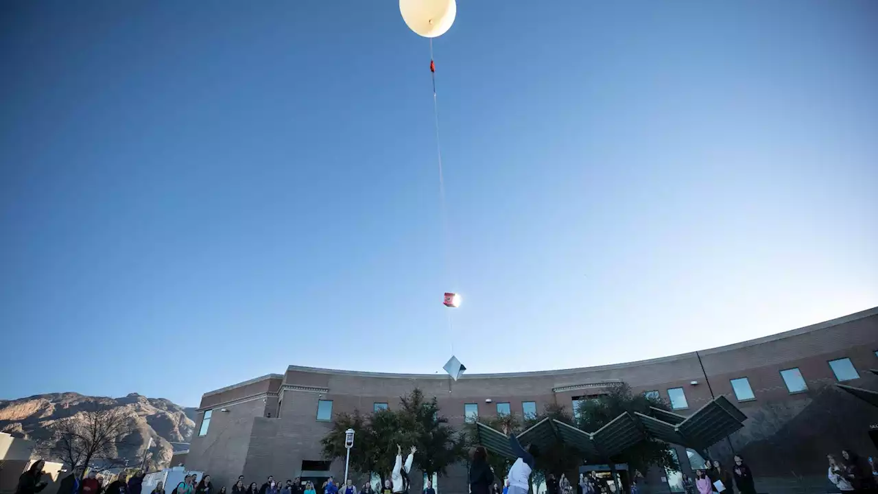 Photos: Student-led high-altitude balloon experiment launches from CFHS in Tucson