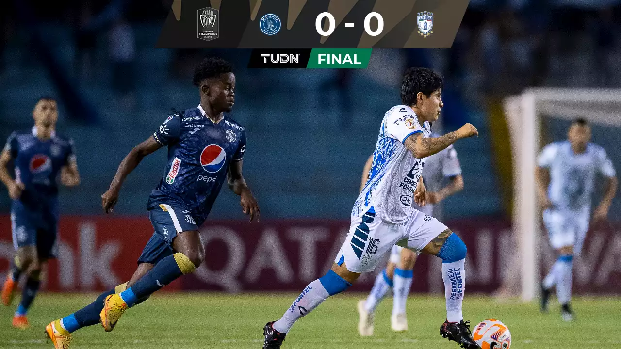 Pachuca sobrevive gracias a la mala puntería de Motagua en Concacaf Liga de Campeones