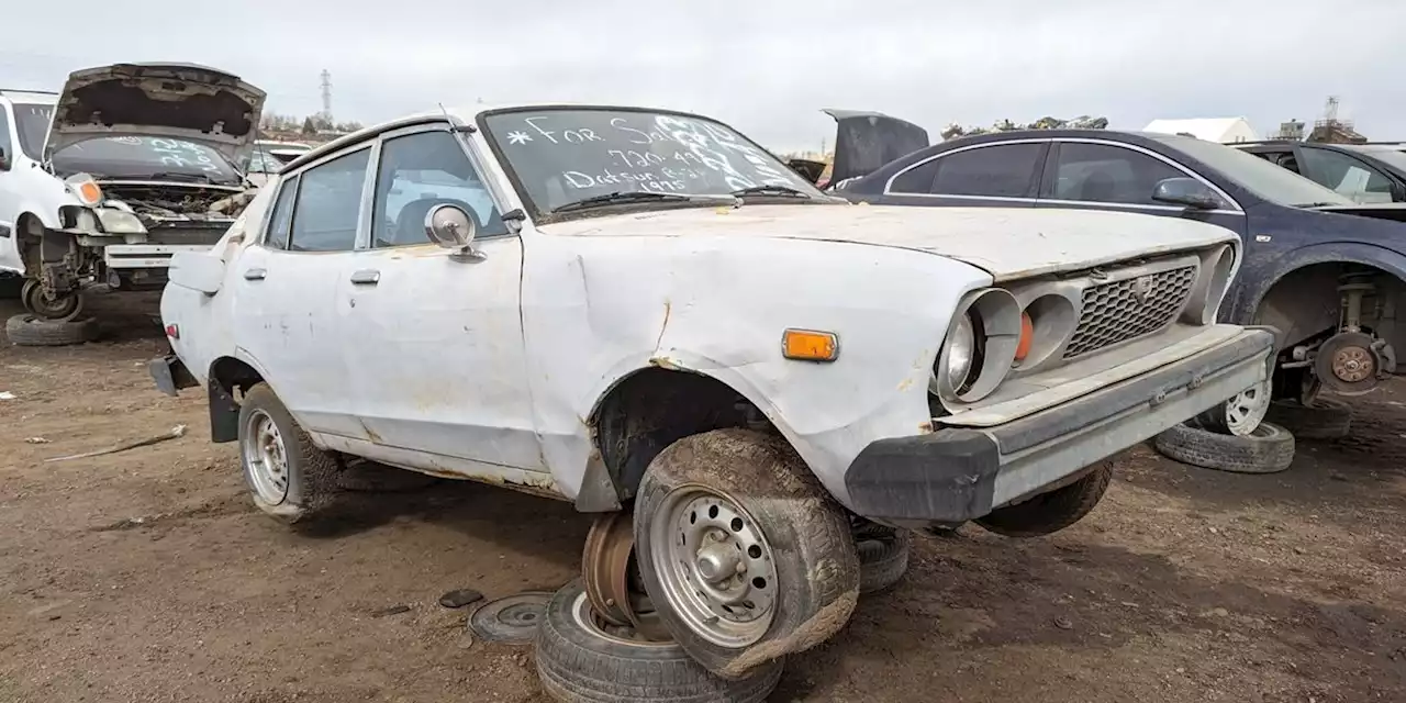 1975 Datsun B210 Sedan Is Junkyard Treasure