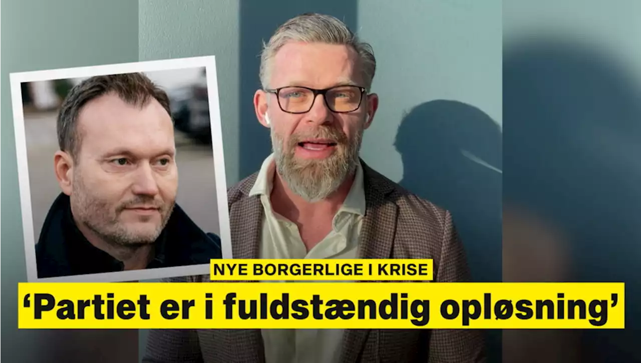 Truer Nye Borgerliges ledelse: 'Hvis ikke de fremlægger den dokumentation, er jeg ude af partiet'