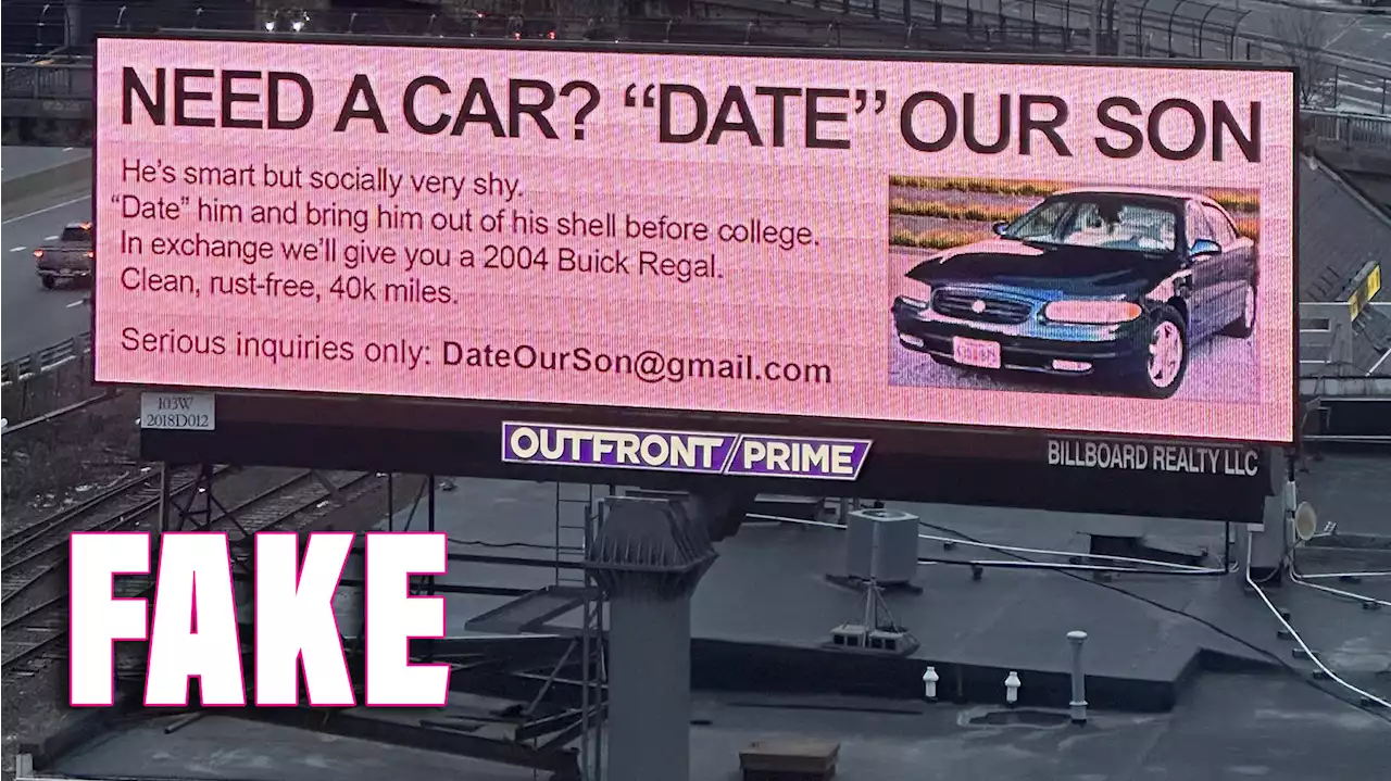 Viral Billboard Giving Free Buick For Dating Son Is A Clever Jennifer Lawrence Movie Promo | Carscoops