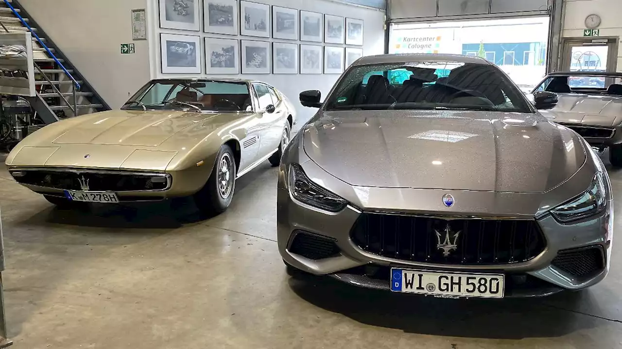 Maserati Ghibli aus den 60ern trifft auf den von heute