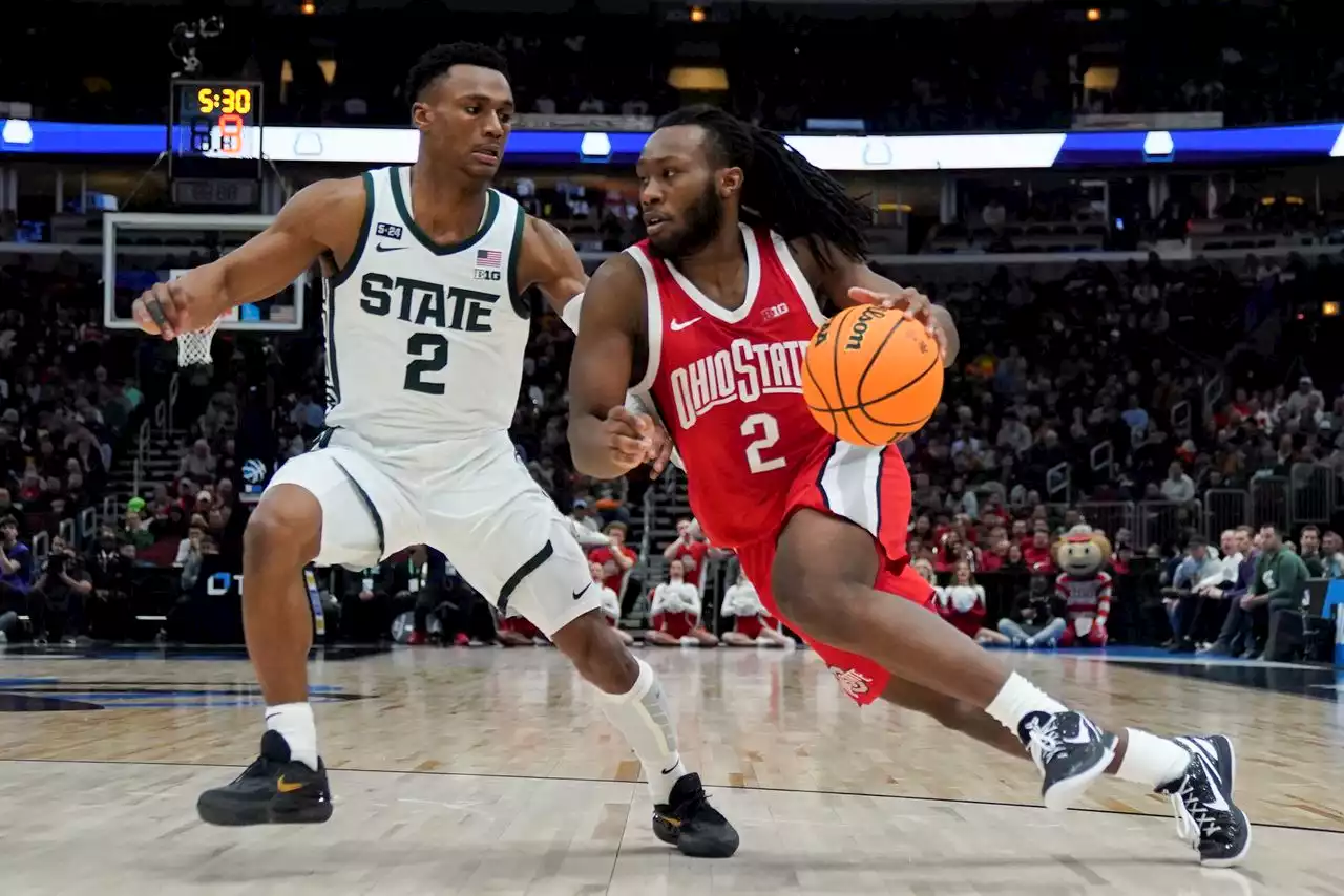 Ohio State basketball upsets Michigan State to reach Big Ten Tournament semifinals