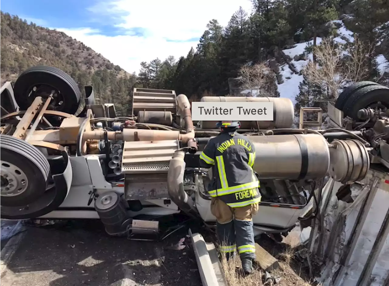 Northbound lanes on U.S. 285 in Jefferson County foothills partially reopen after truck crash