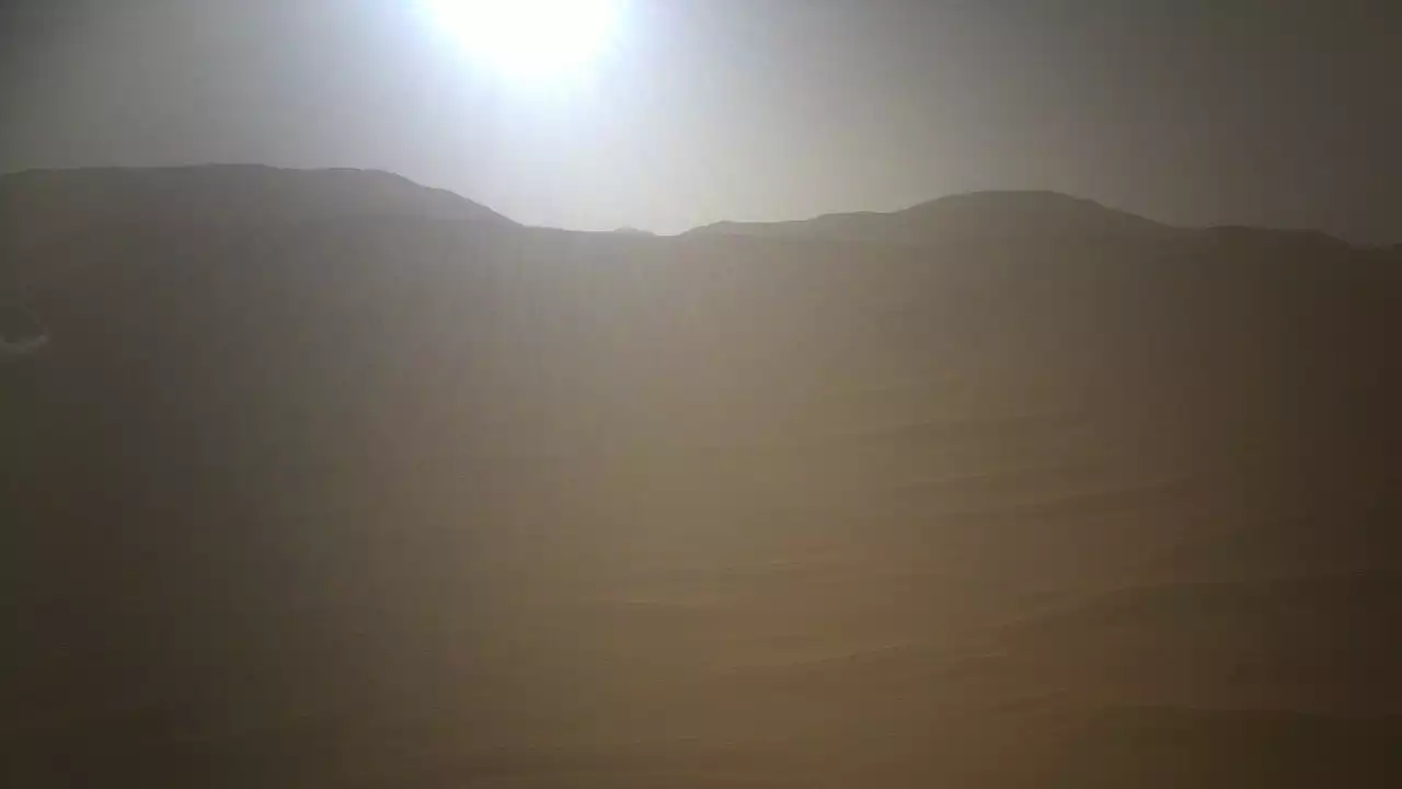 NASA's Ingenuity helicopter captures breathtaking shot of Martian sunset