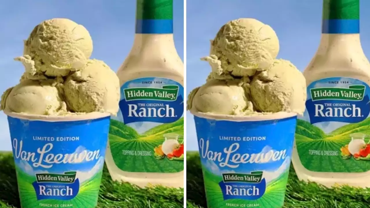 Hidden Valley and Van Leeuwen launch a ranch-flavored ice cream at Walmart