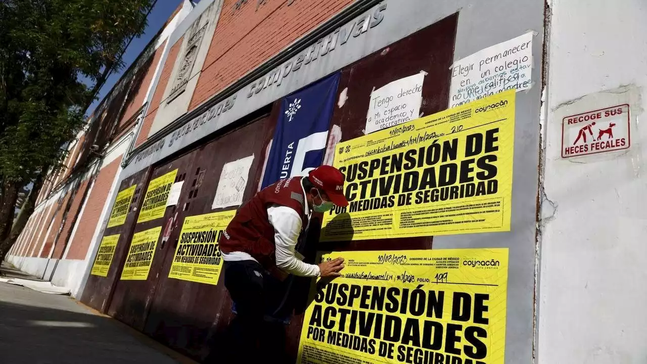 ¿Por qué colocaron sellos de suspensión de actividades en el Colegio Carmel?