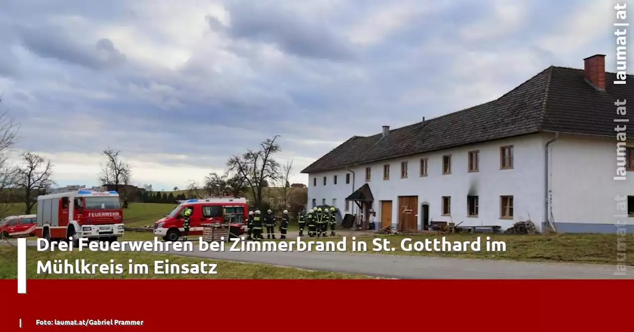 Drei Feuerwehren bei Zimmerbrand in St. Gotthard im Mühlkreis im Einsatz | laumat|at