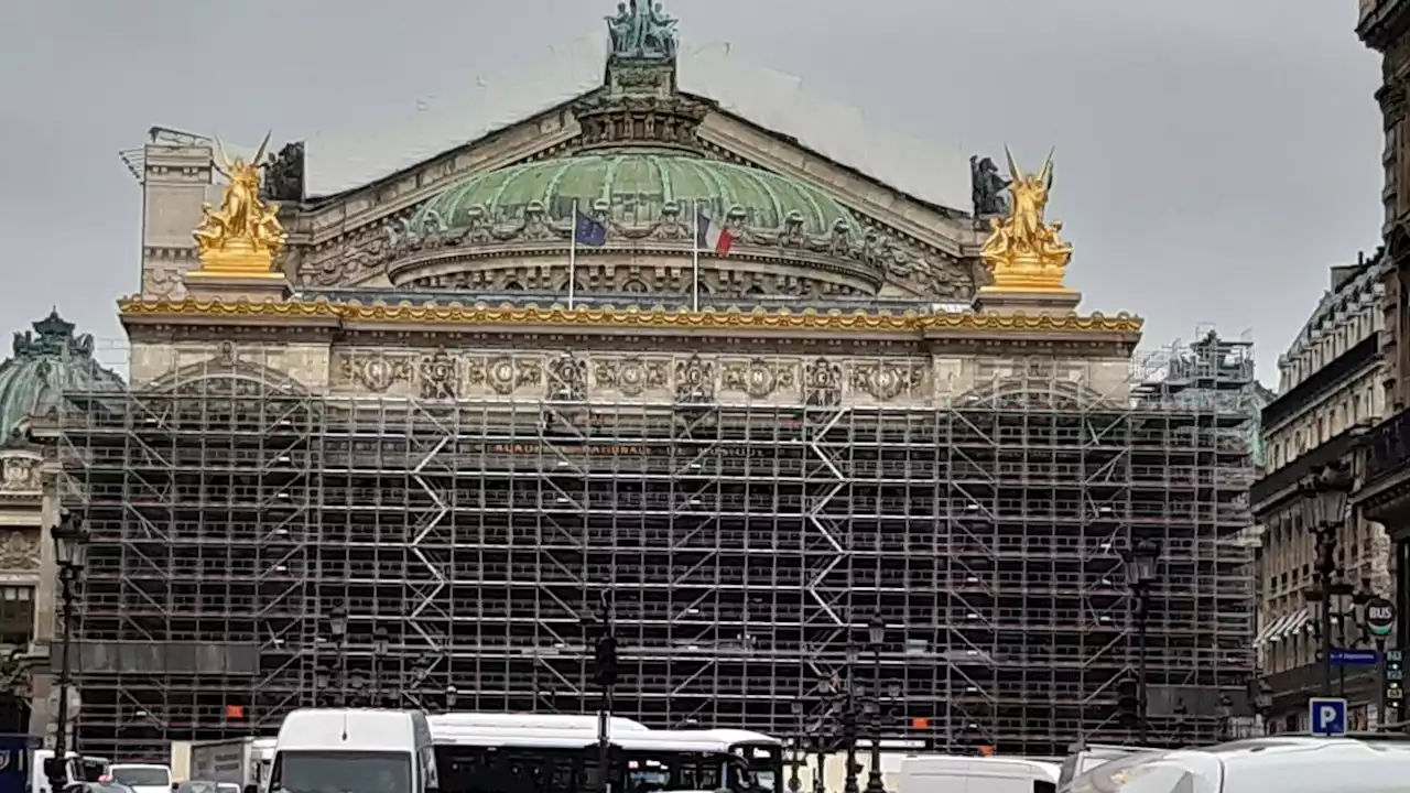 Paris : la façade de l’Opéra Garnier sous échafaudage jusqu’à 2024… même pendant les Jeux olympiques