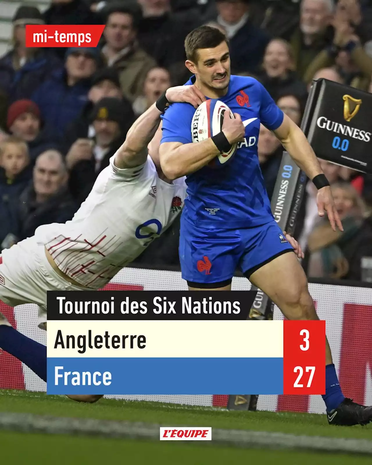 Angleterre - France, en direct - Tournoi des 6 nations 2023 4e journée Tournoi, samedi 11 mars 2023