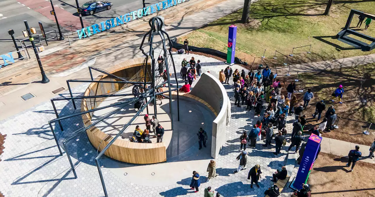 In Newark, a Harriet Tubman monument replaces Christopher Columbus