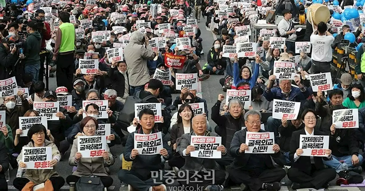 시민사회·정치권·노동계 “강제동원 해법 철회하라”…대통령 ‘해고’ 목소리도