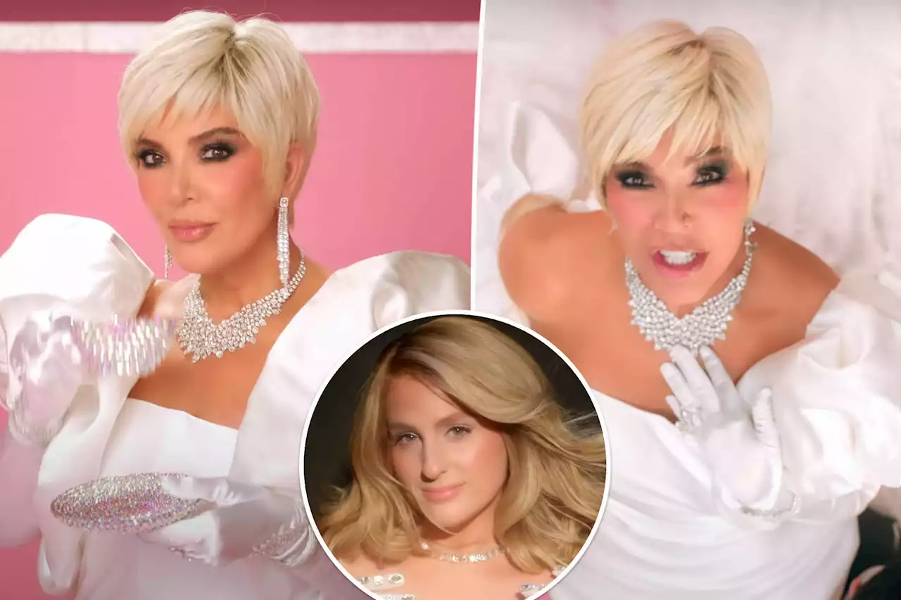 Kris Jenner goes platinum blond for Meghan Trainor’s new ‘Mother’ music video