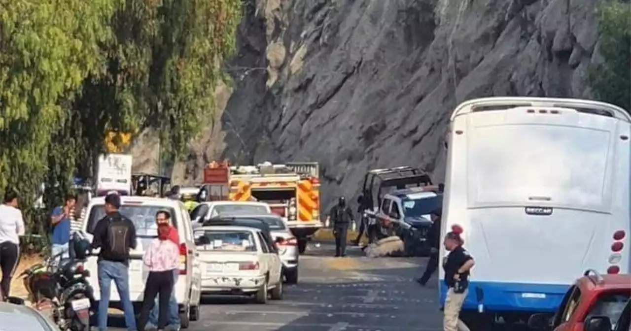 Persecución en Guanajuato capital termina en choque en la carretera rumbo a Pozuelos