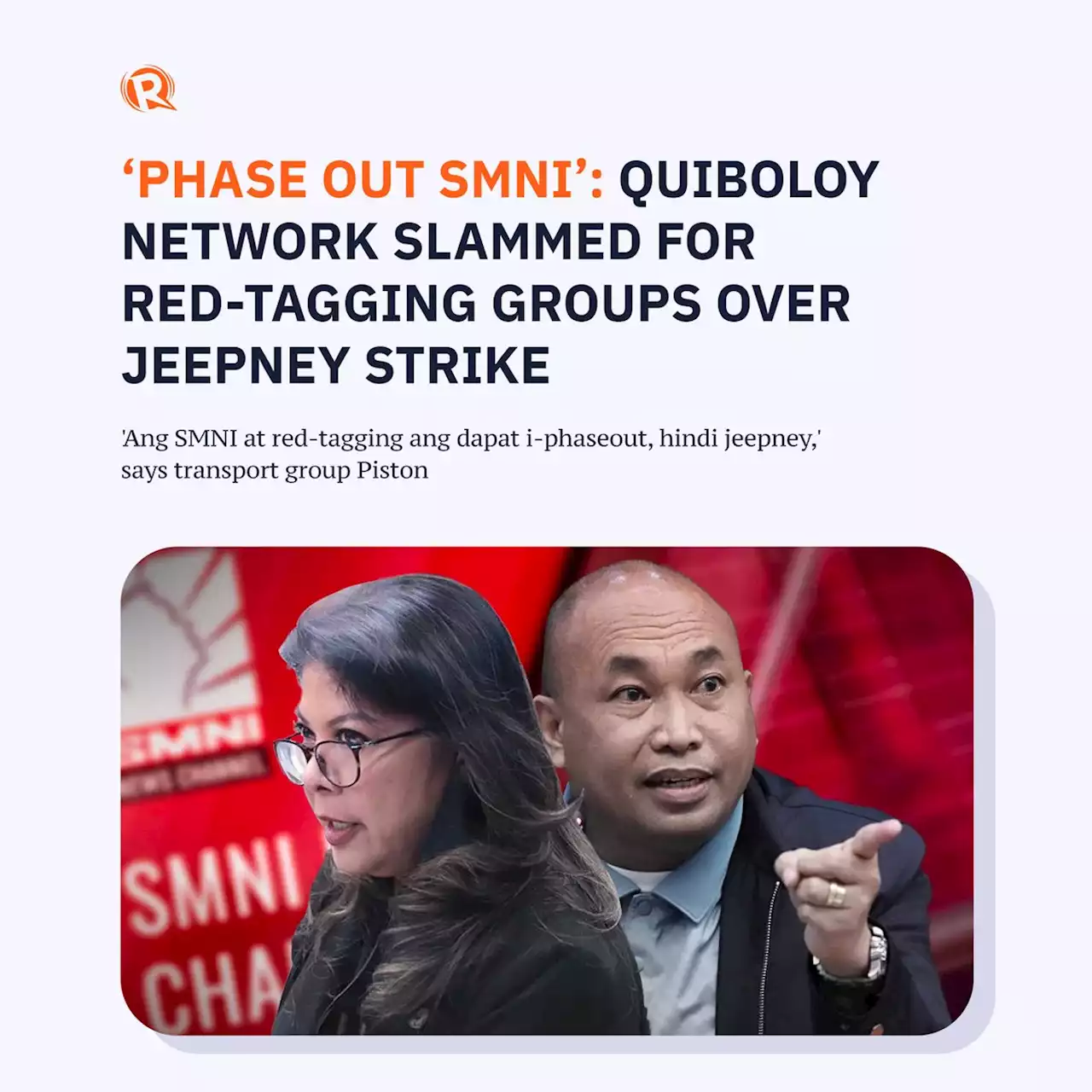 'Phase out SMNI': Quiboloy network slammed for red-tagging groups over jeepney strike