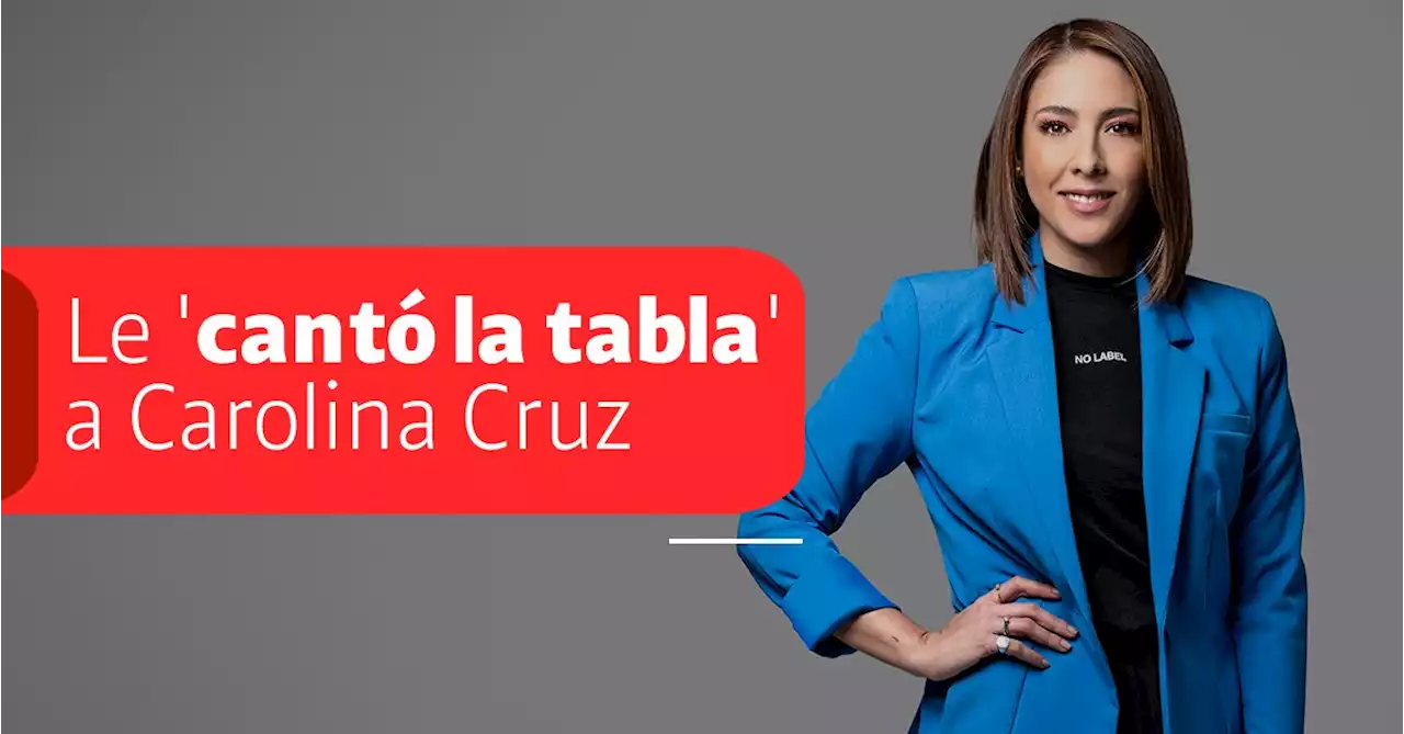 La ‘cantada de tabla’ de Juanita Gómez a la presentadora Carolina Cruz