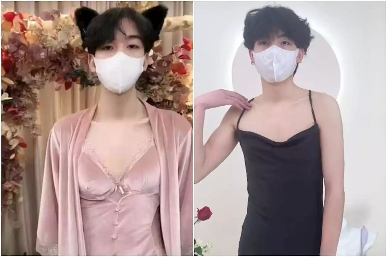 Men don lingerie in live stream shopping channels after China bans female models