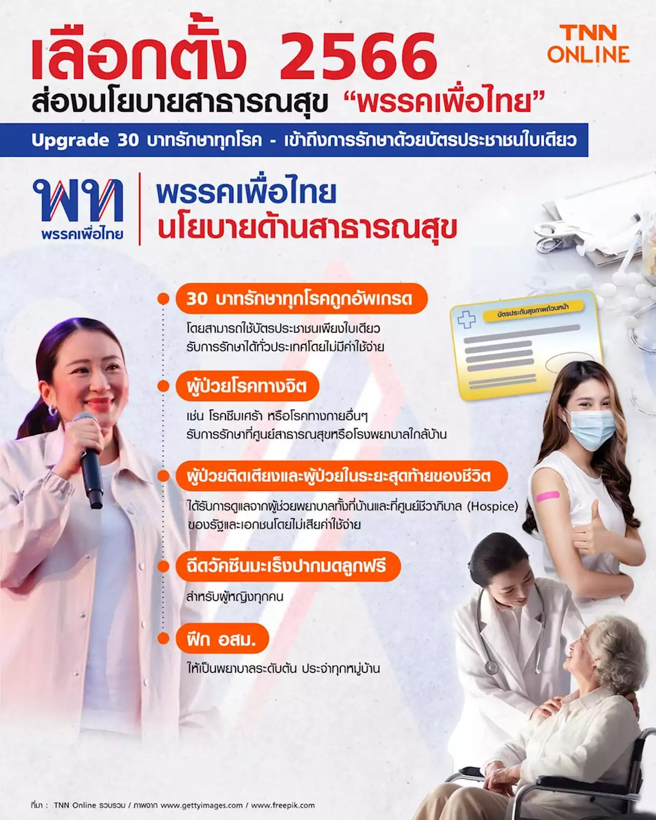 เลือกตั้ง 2566 ส่องนโยบายสาธารณสุข “พรรคเพื่อไทย”