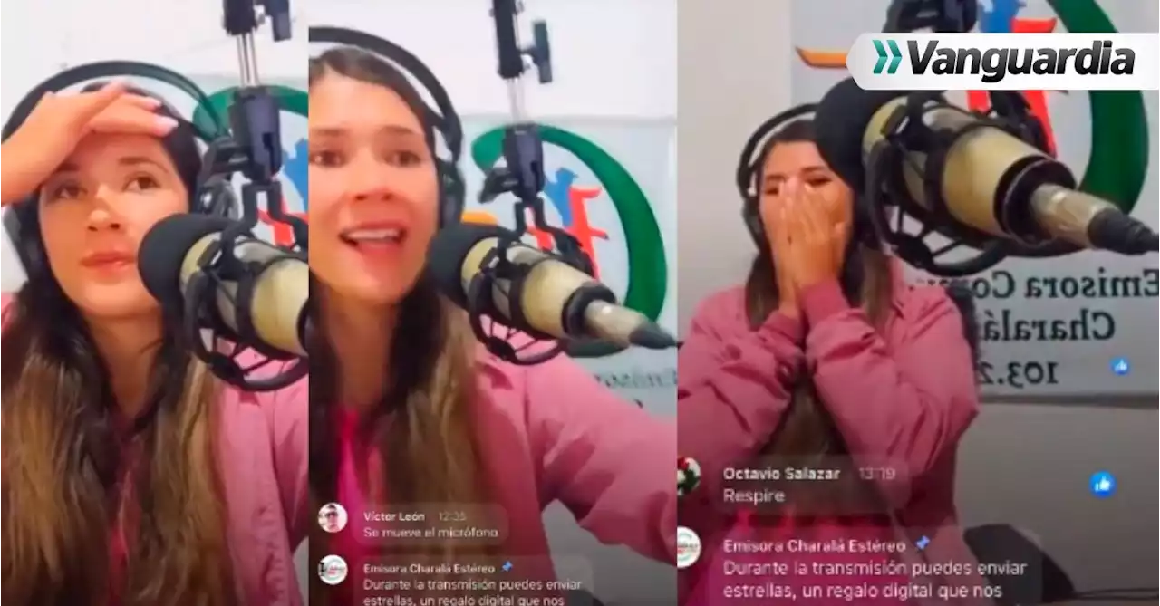 Video: Locutora de Santander transmitía en directo cuando fue sorprendida por el temblor de este viernes