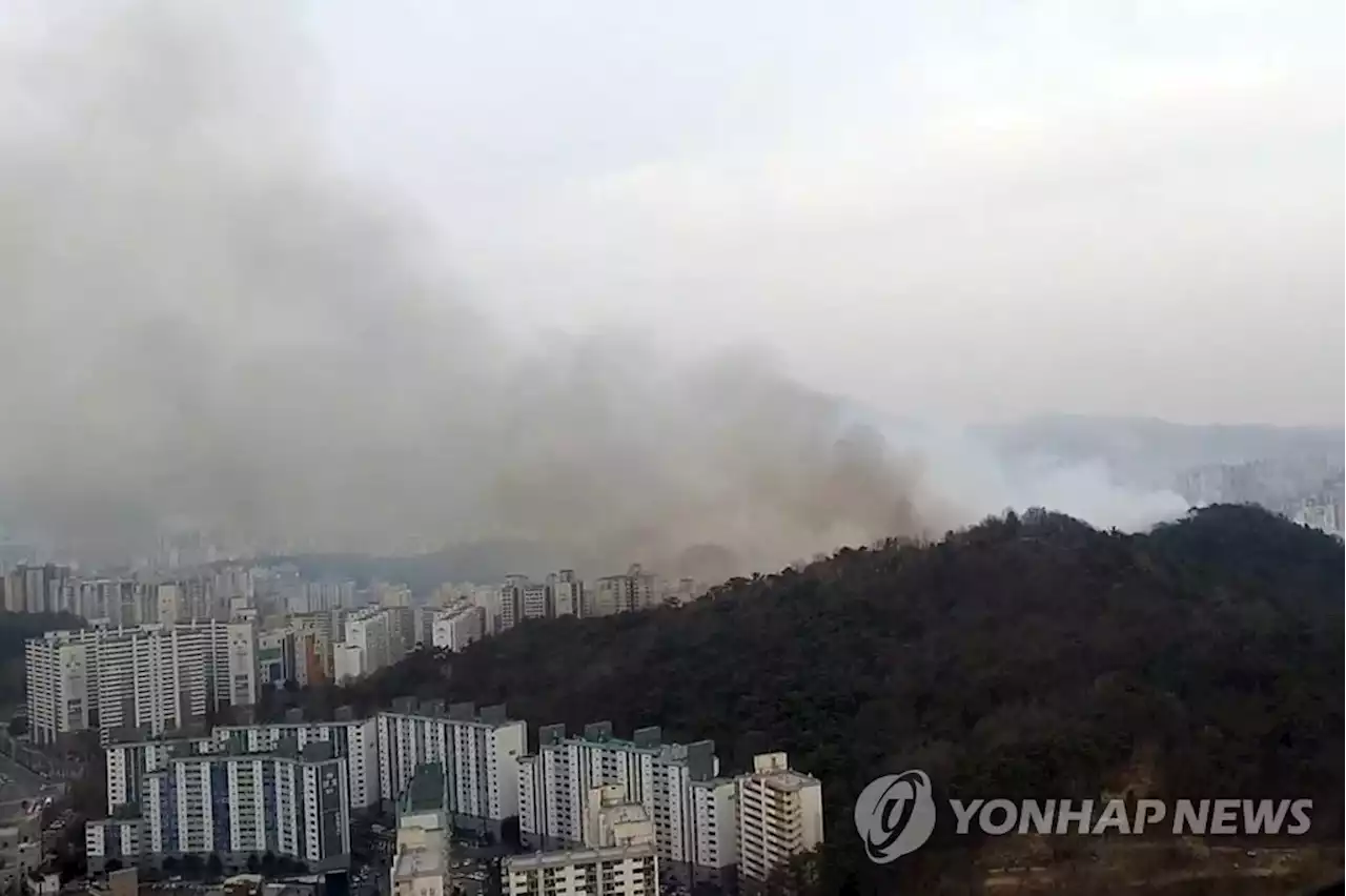 광주 운암산 산불 진화 야간작업 돌입…주민 대피령 검토 | 연합뉴스