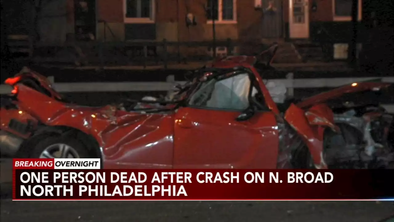 Police: Man dead after high speed crash in North Philadelphia