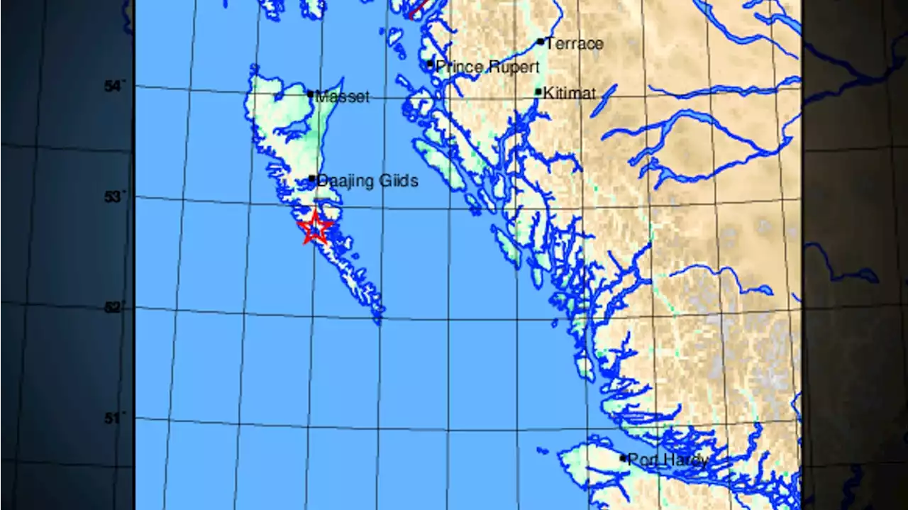 Earthquakes Canada reports 3.8 magnitude quake near Daajing Giids, B.C.