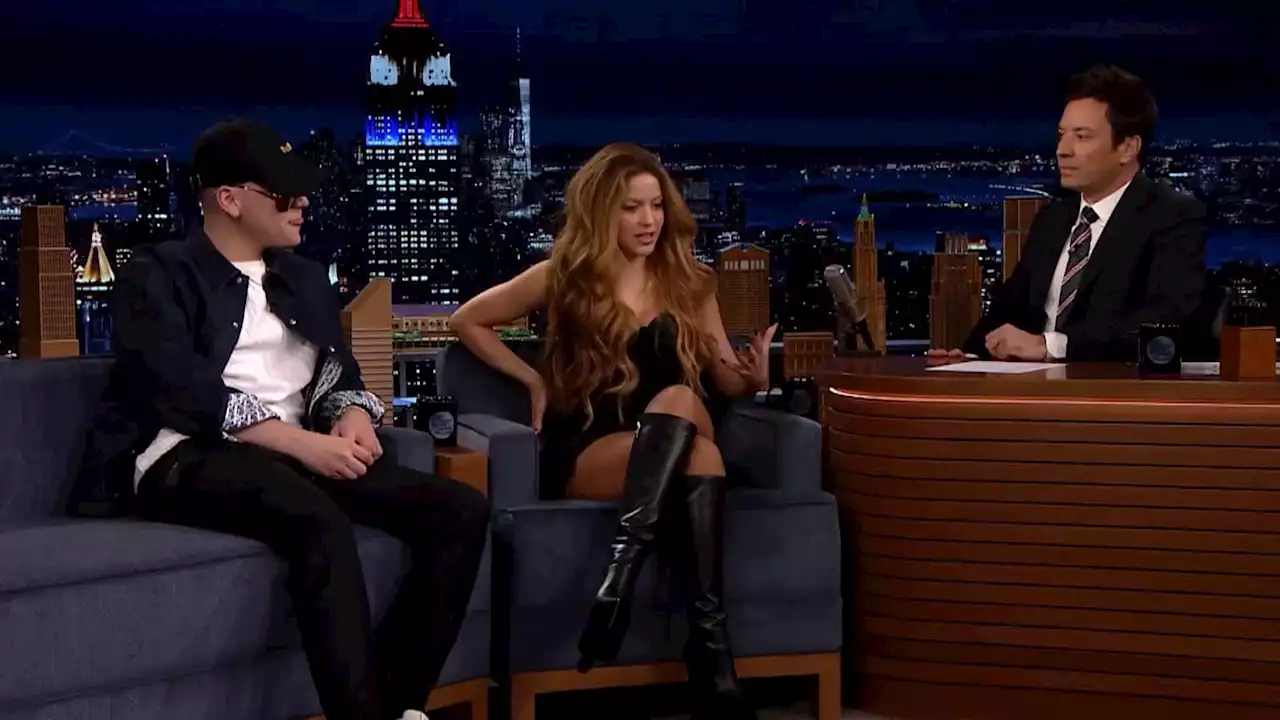 Shakira y Bizarrap visitan a Jimmy Fallon