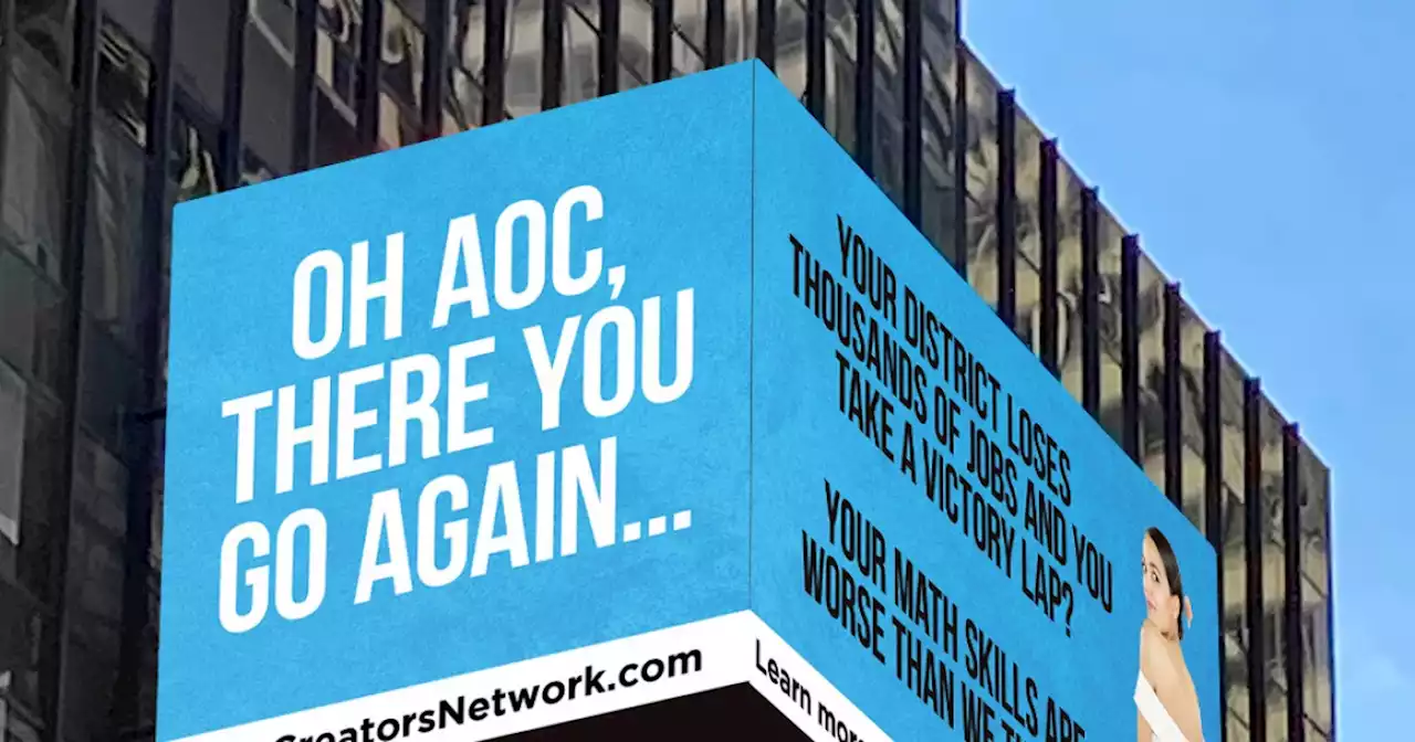 SEE IT: AOC’s math skills slammed in NYC billboard