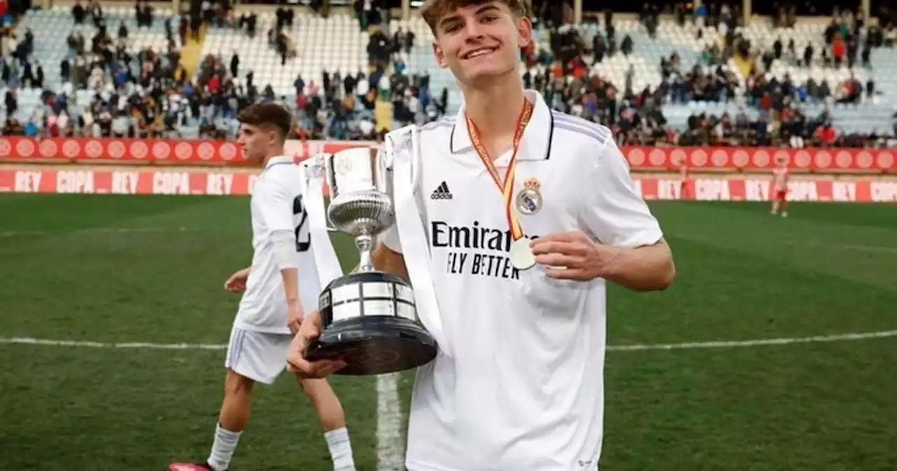 Nico Paz salió campeón en España con el Real Madrid