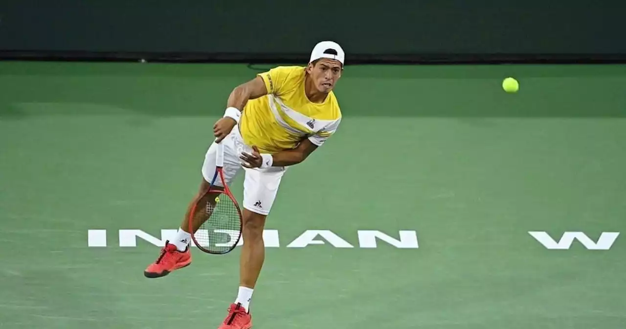 Sebastián Báez se paseó por Indian Wells en un sábado con más buenas que malas