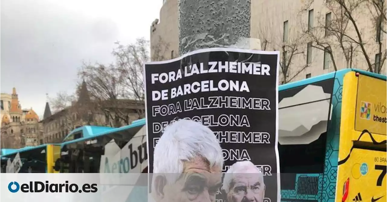 Ernest Maragall (ERC) denuncia a los Mossos los carteles que se burlaban del alzheimer de su hermano Pasqual