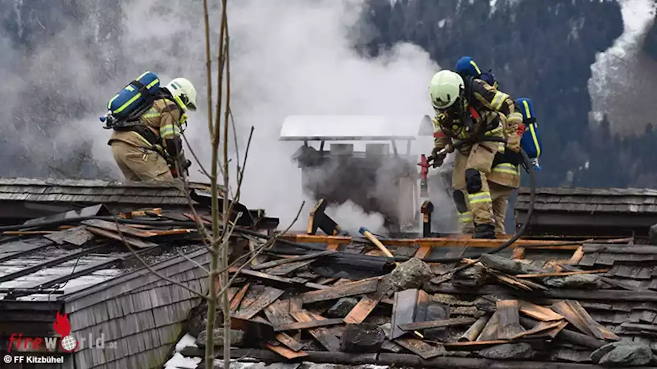 Tirol: Feuer am Dachstuhl eines Wohnhauses in Kitzbühel