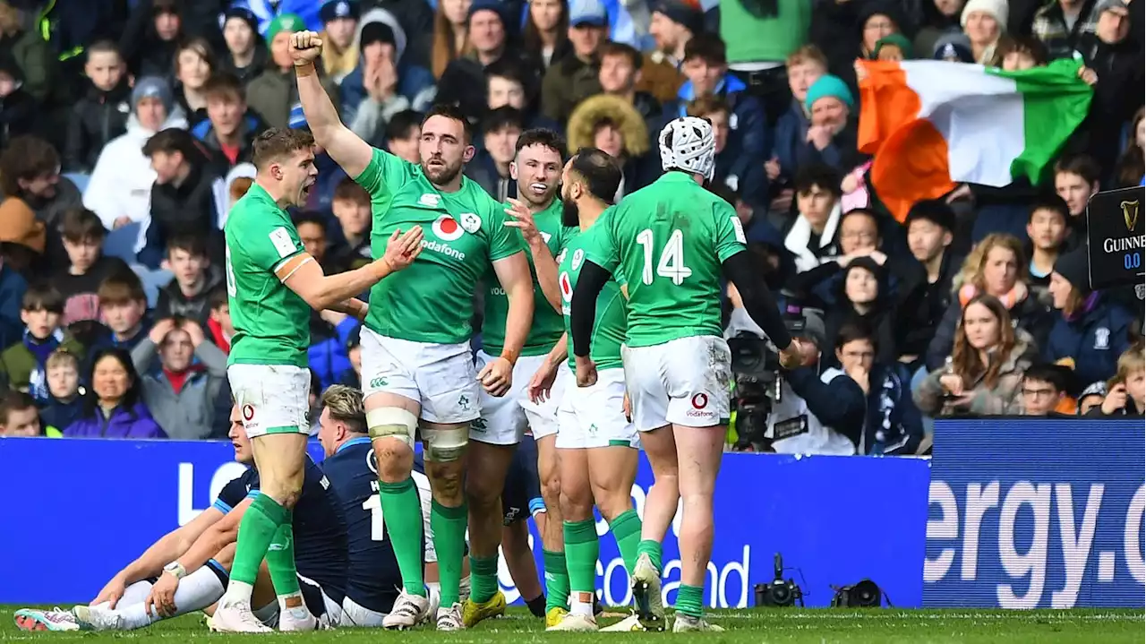 Six nations 2023 : l'Irlande se rapproche du Grand Chelem après sa victoire en Ecosse