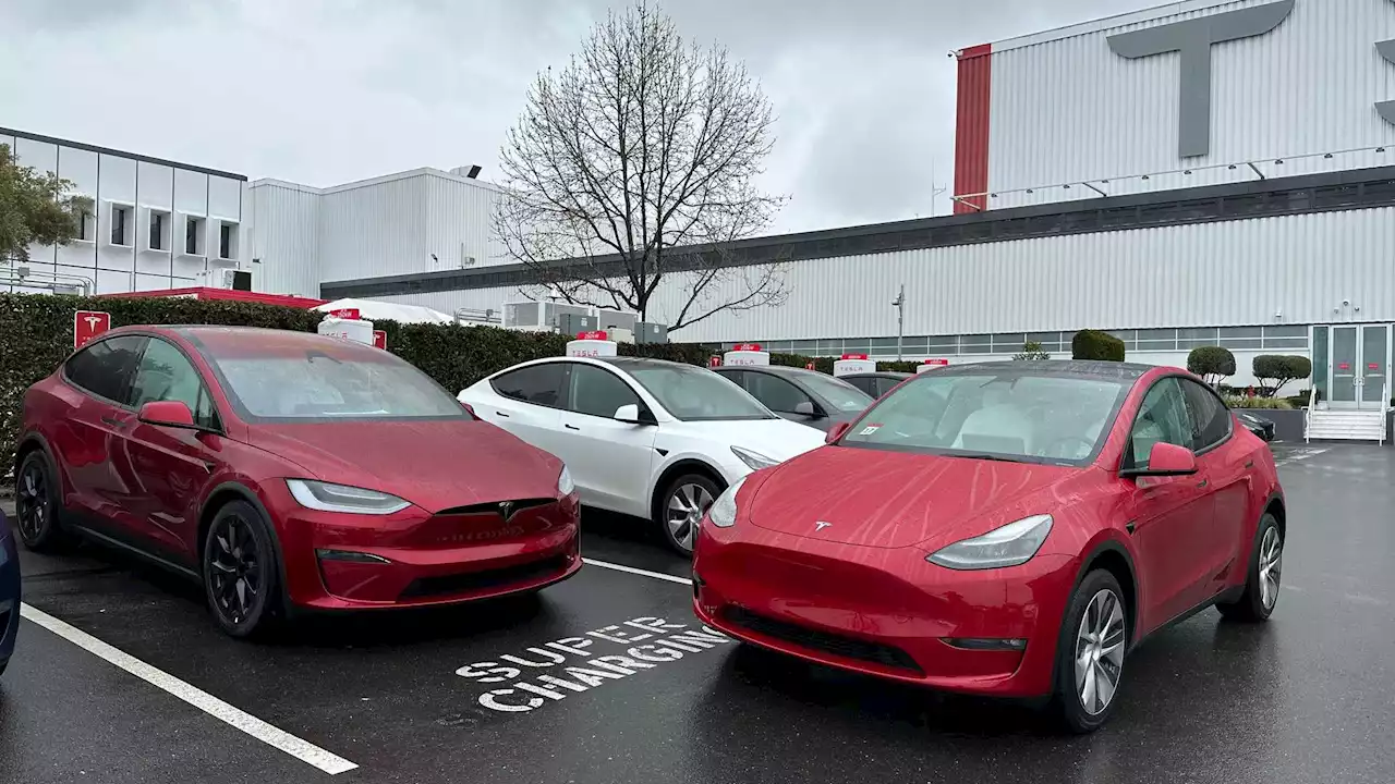 Check Out Tesla's New Ultra Red Next To Old Multicoat Paint