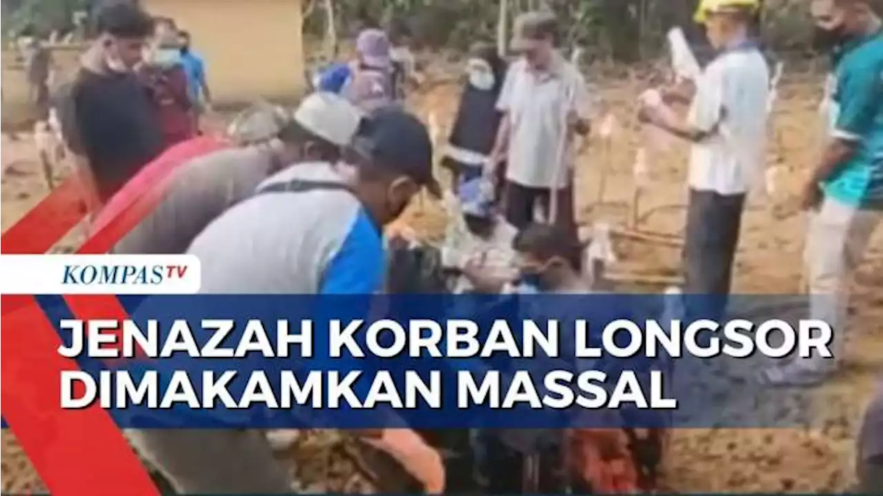 Puluhan Jenazah Korban Longsor Natuna Dimakamkan Masal di TPU Desa Hilis Serasan