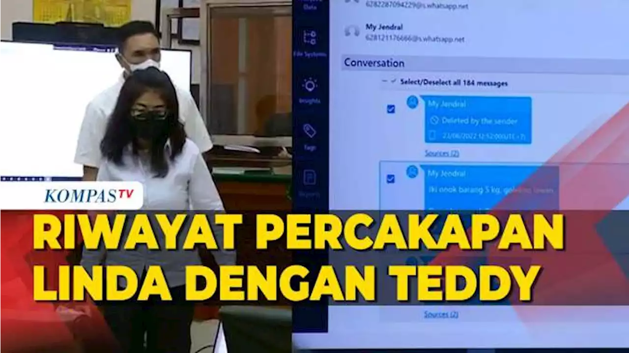 Terungkapnya Riwayat Percakapan Teddy Minahasa dengan Linda Pujiastuti