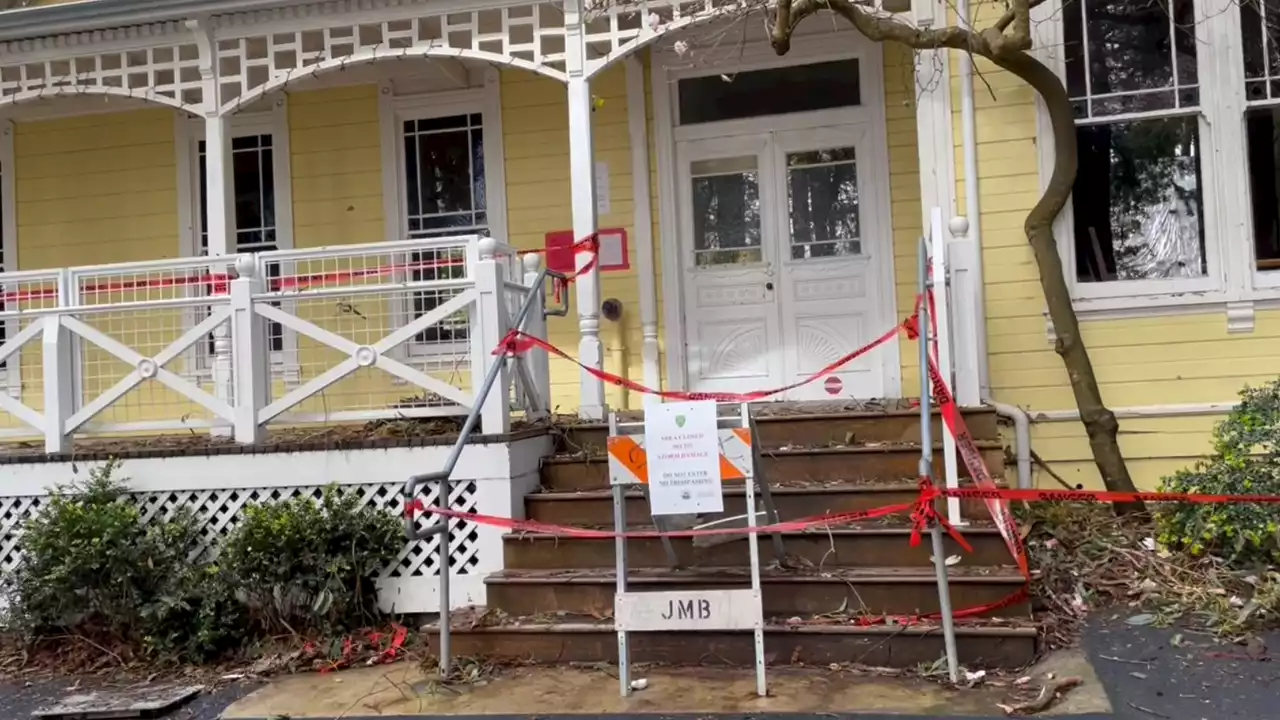 San Francisco's historic Trocadero House damaged by falling tree